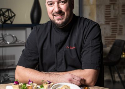 Portrait du Chef Grégory Roussel, demi-finaliste de Top Chef pour le magazine Instant Troyen.