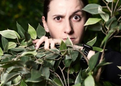Portrait d'artiste pour la presse magazine de Marie Iturralde, humoriste et comédienne