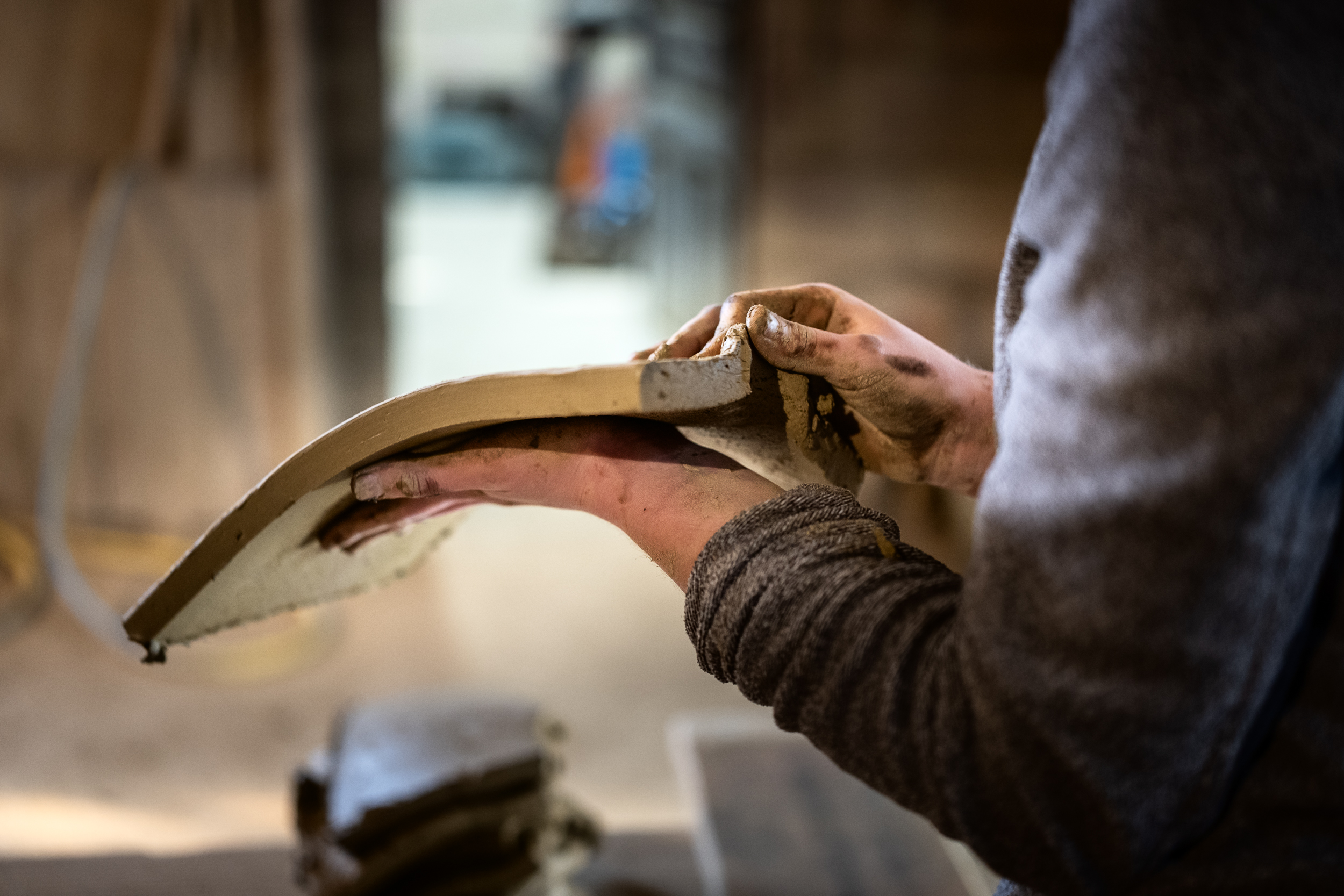 Reportage photo pour les magazines. La tuilerie Royer à Soulaines Dhuys.