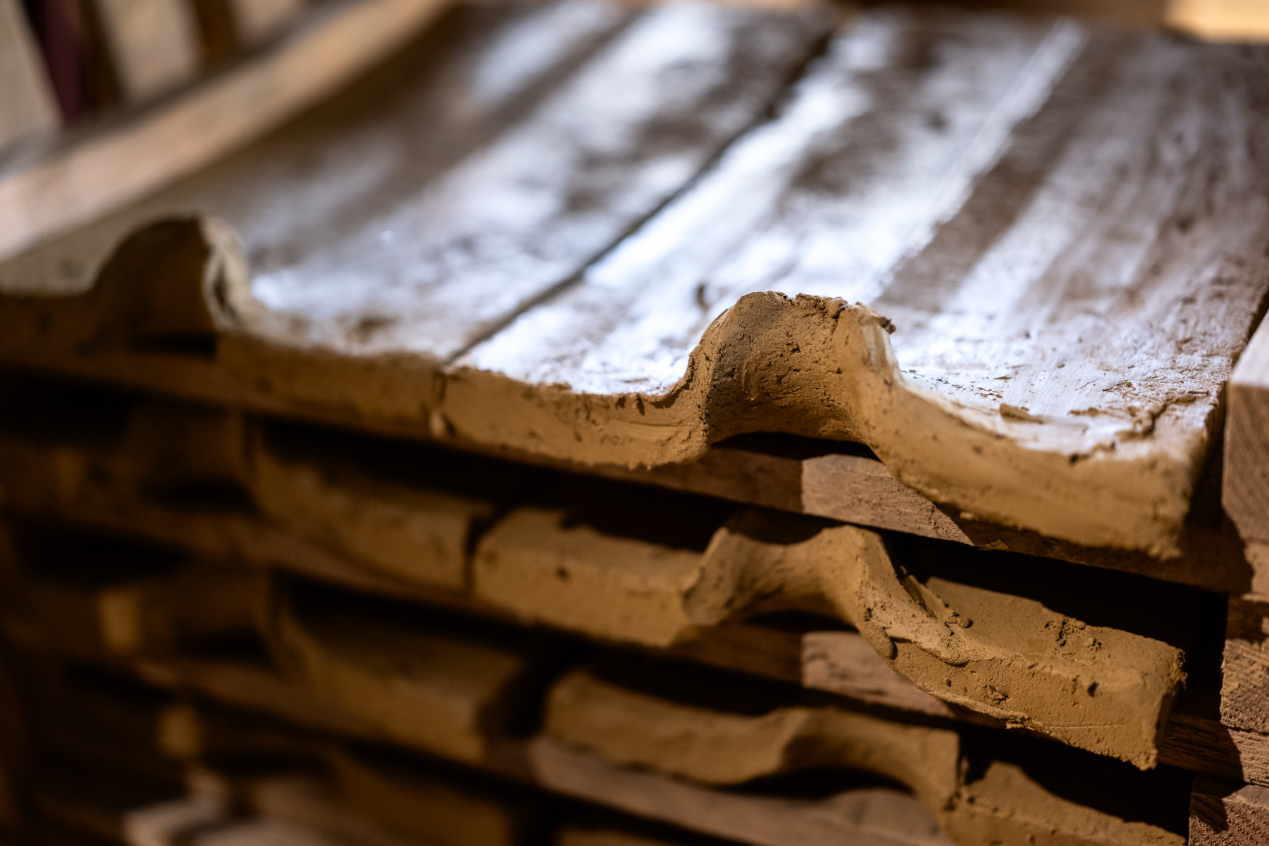 Reportage photo pour les magazines. La tuilerie Royer à Soulaines Dhuys.