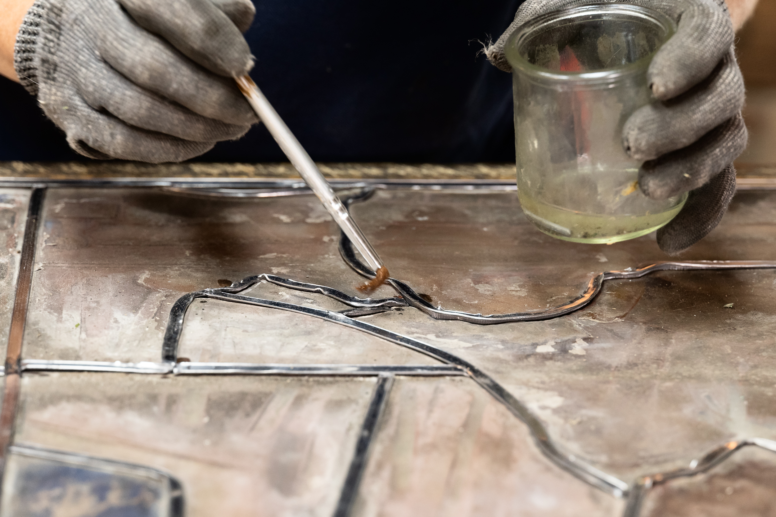 Reportage photo pour les magazines. Cécile Boël, Maître verrier