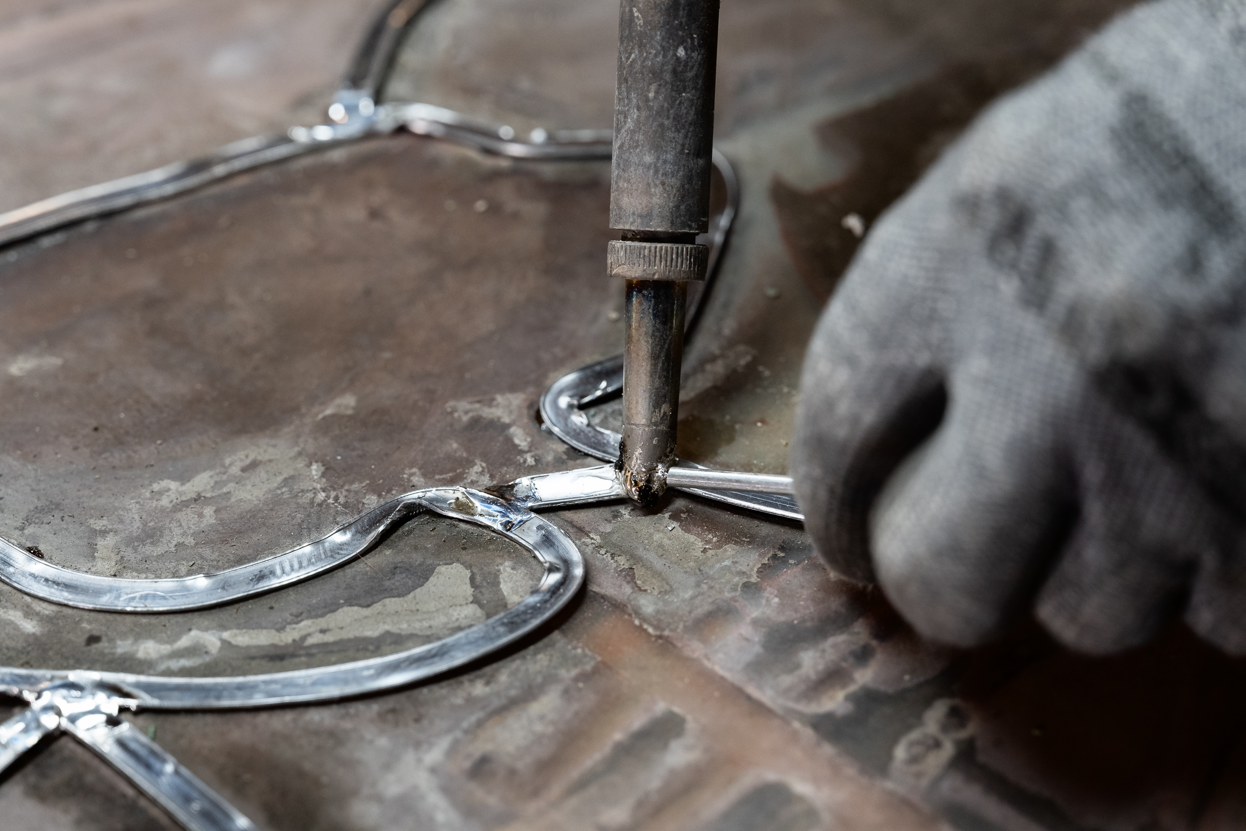 Reportage photo pour les magazines. Cécile Boël, Maître verrier