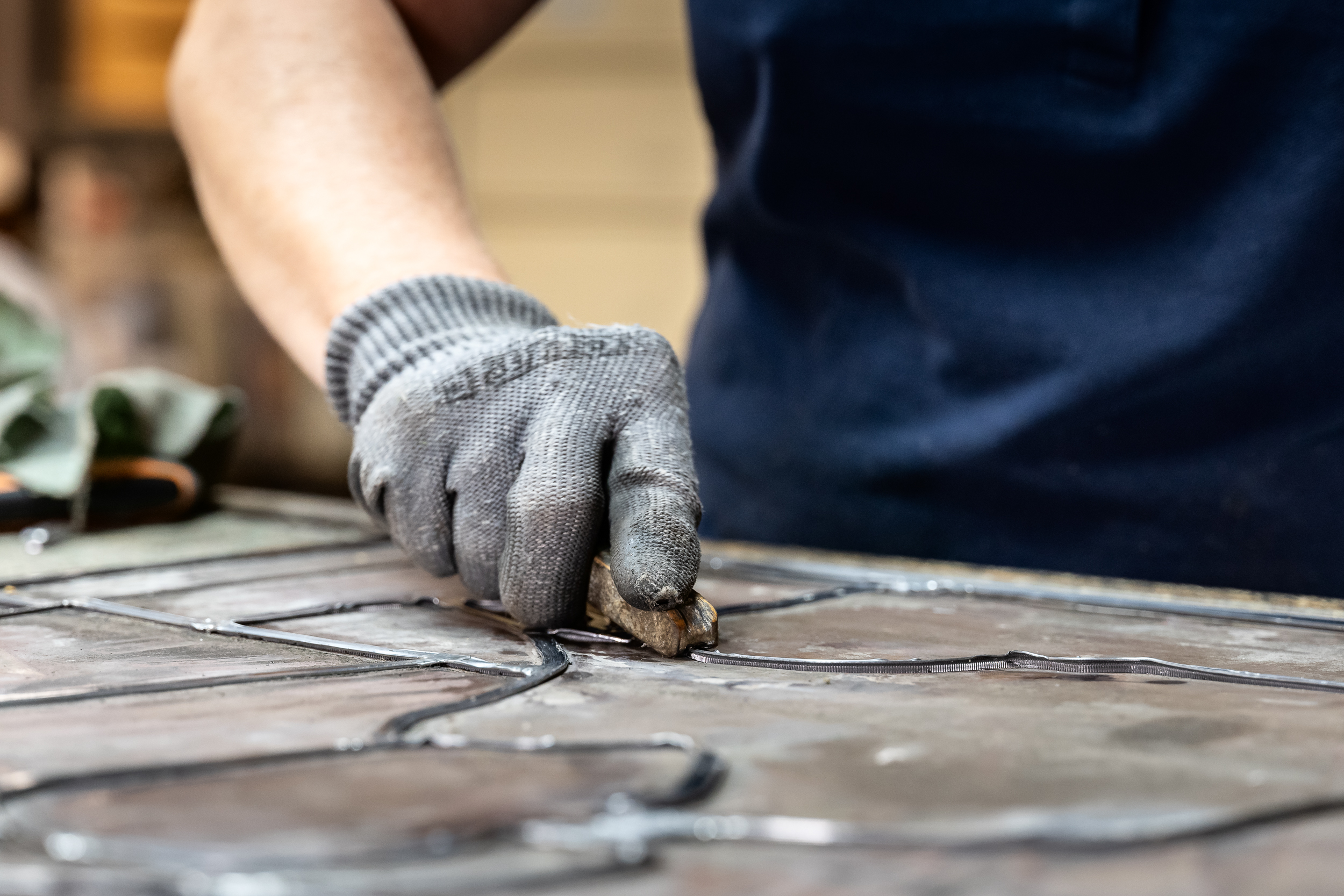 Reportage photo pour les magazines. Cécile Boël, Maître verrier