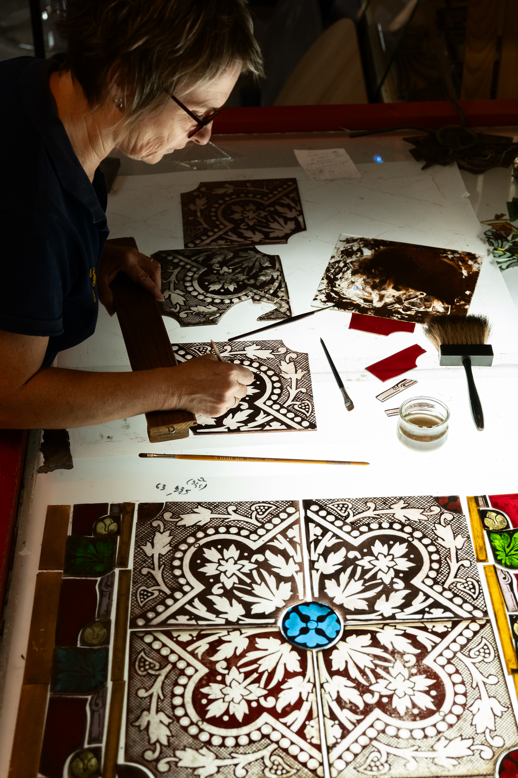 Reportage photo pour les magazines. Cécile Boël, Maître verrier