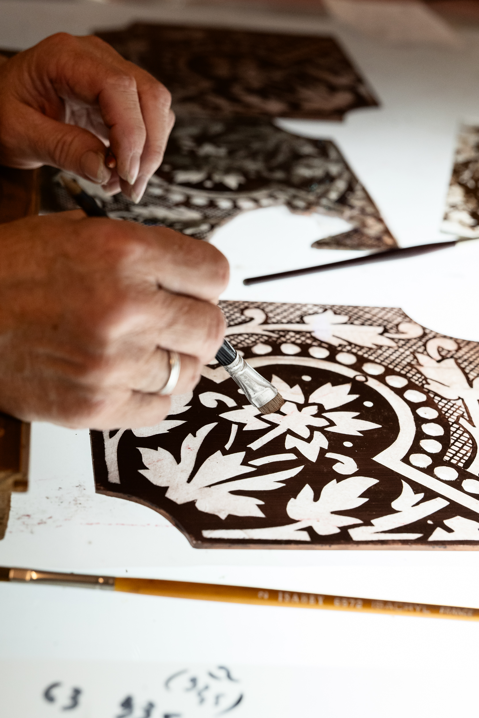 Reportage photo pour les magazines. Cécile Boël, Maître verrier