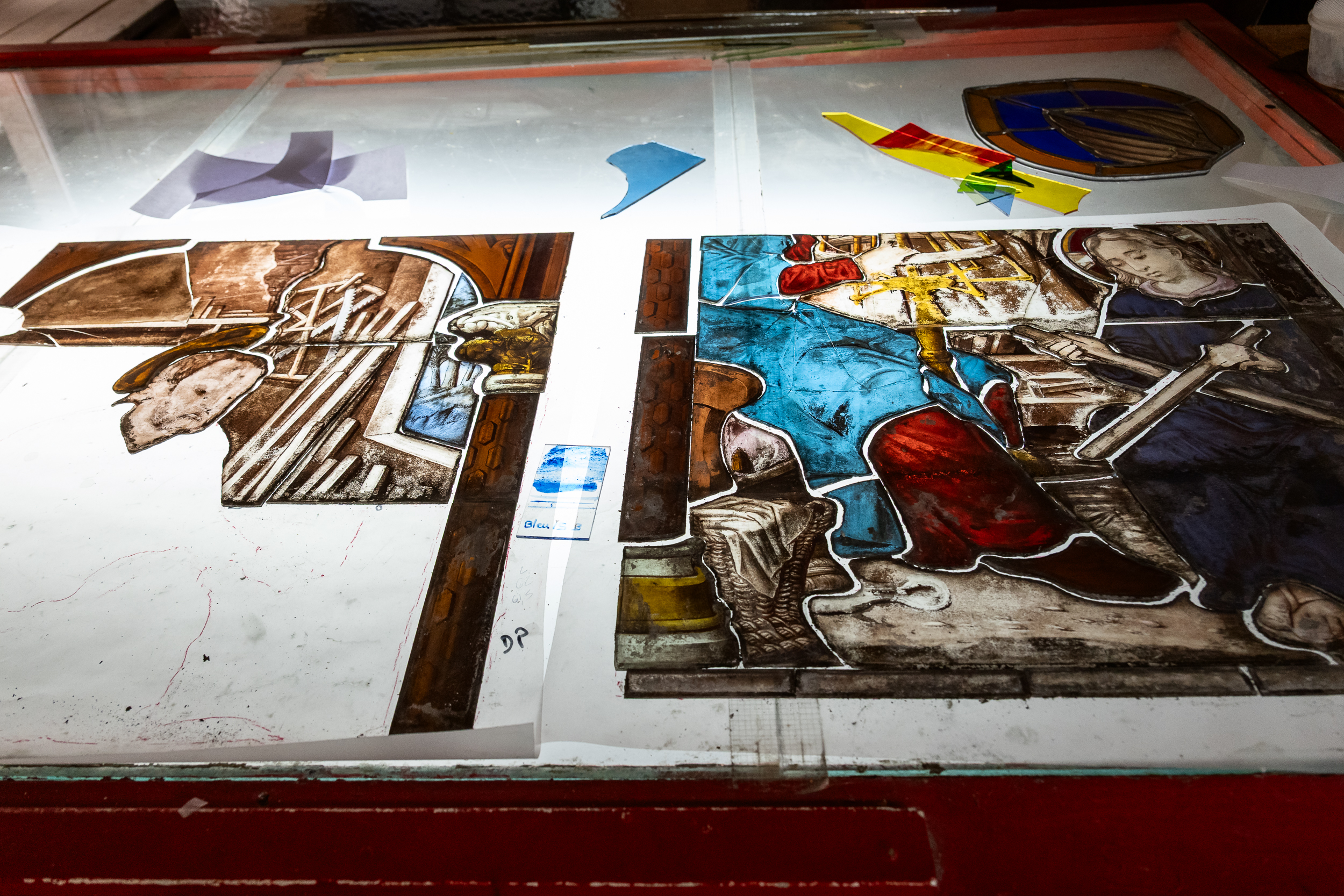 Reportage photo pour les magazines. Cécile Boël, Maître verrier