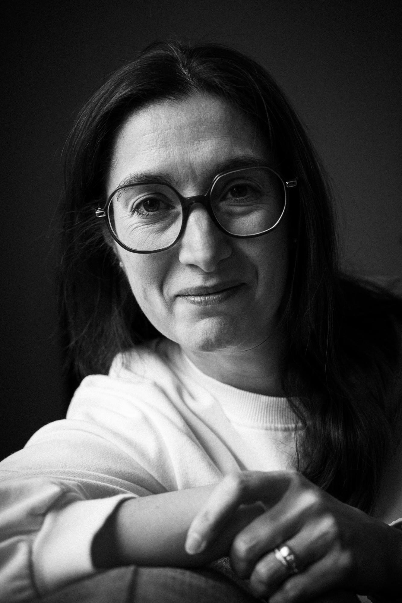 Portrait noir et blanc en lumière naturelle. Travaux personnels