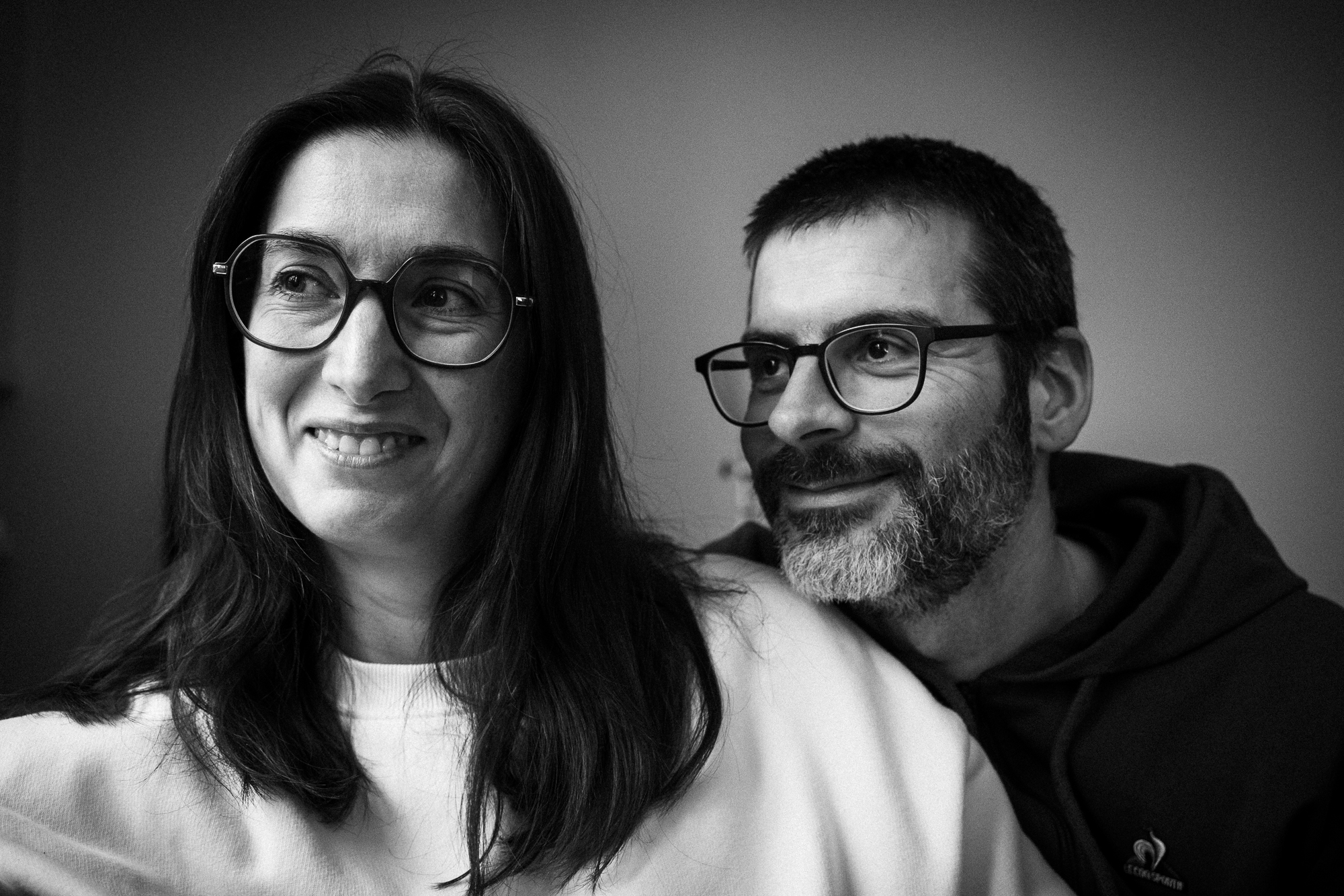 Portrait noir et blanc en lumière naturelle. Travaux personnels